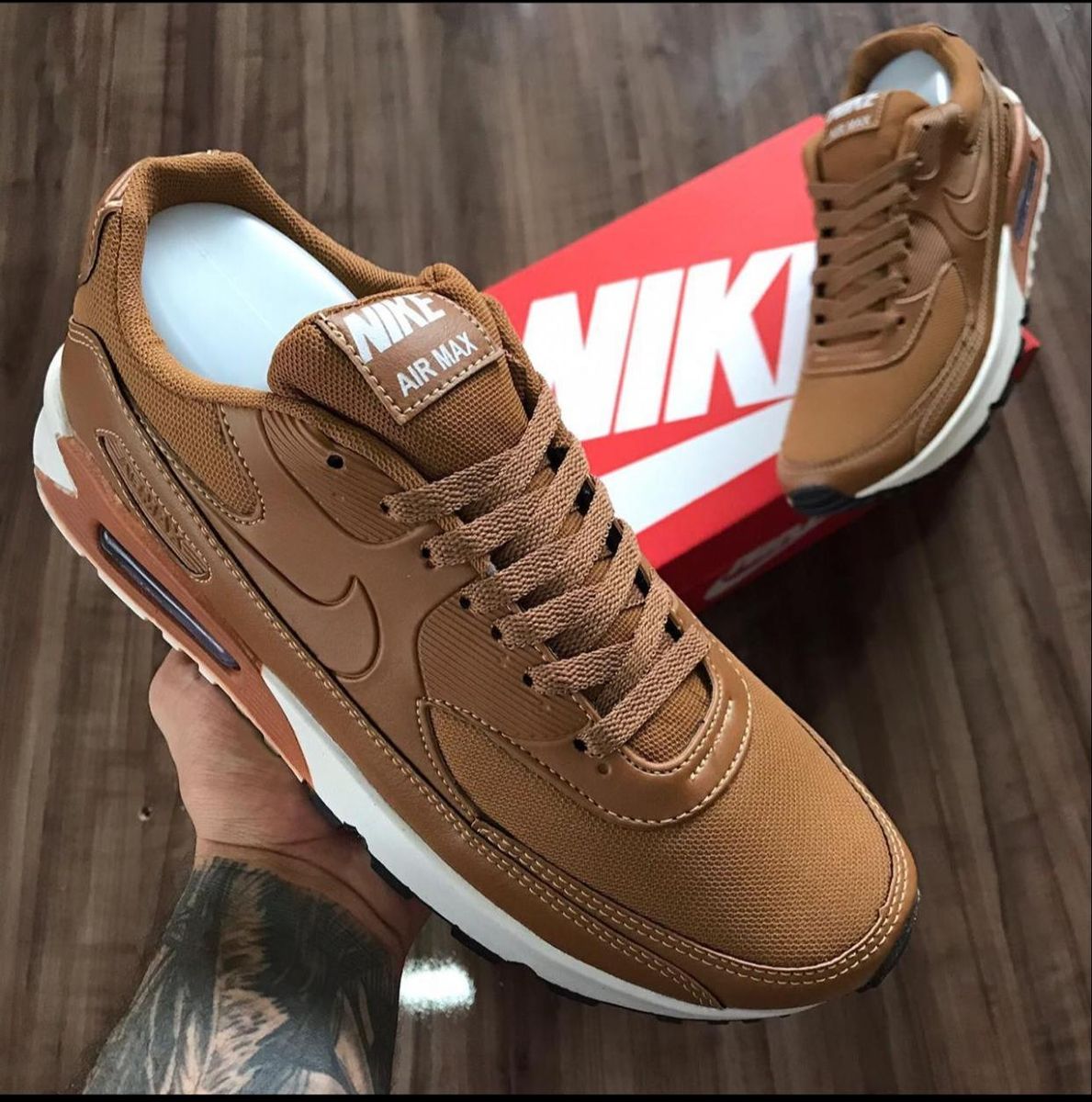tenis nike air max 90 caramelo