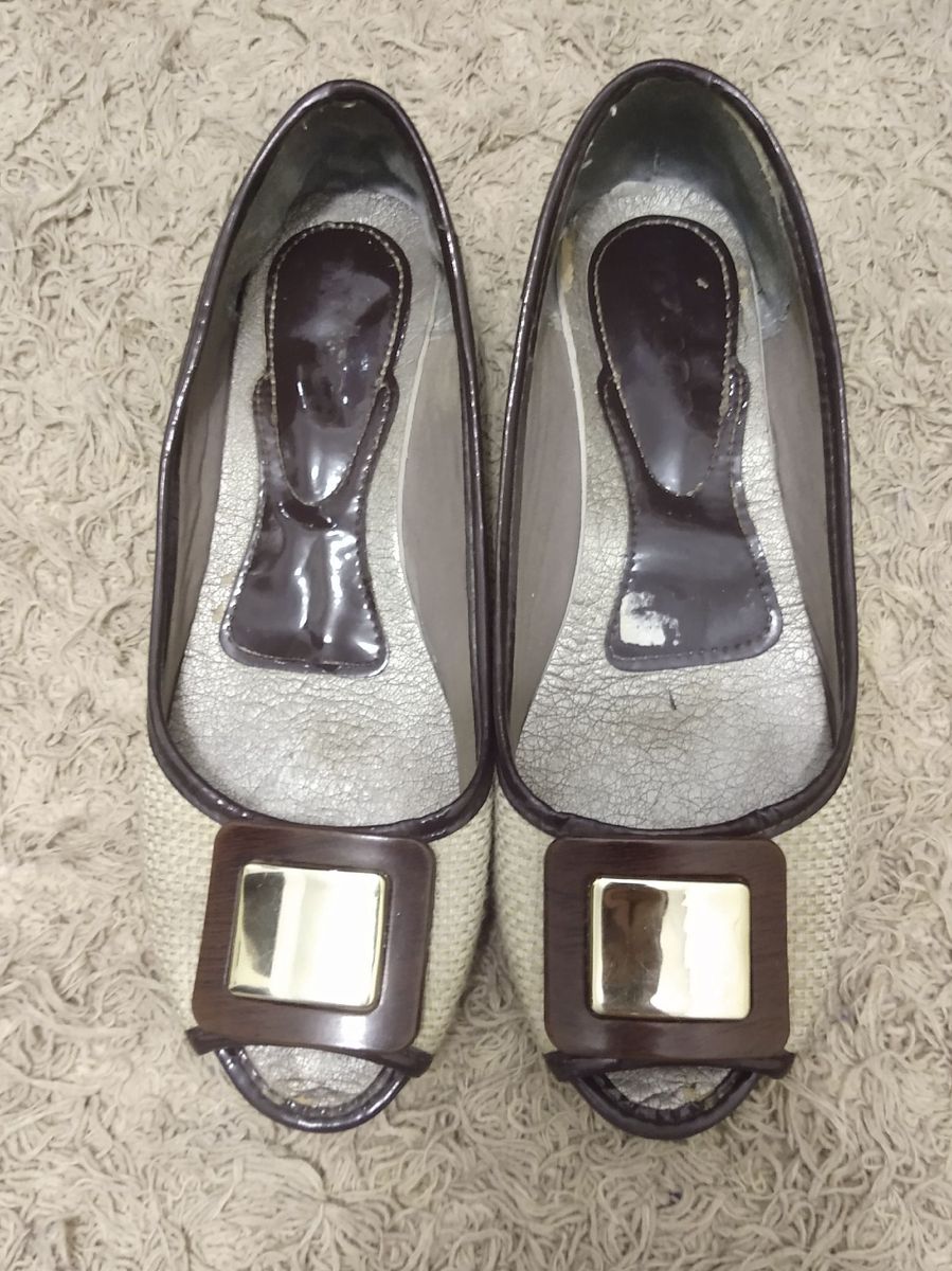 sapatilha peep toe moleca