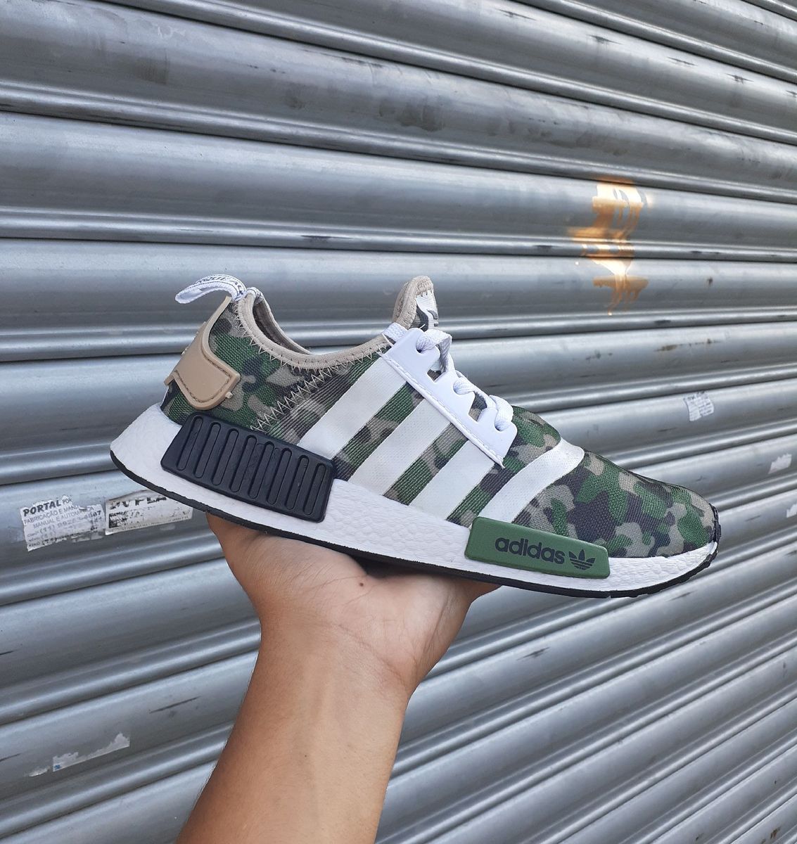 adidas nmd branco camuflado