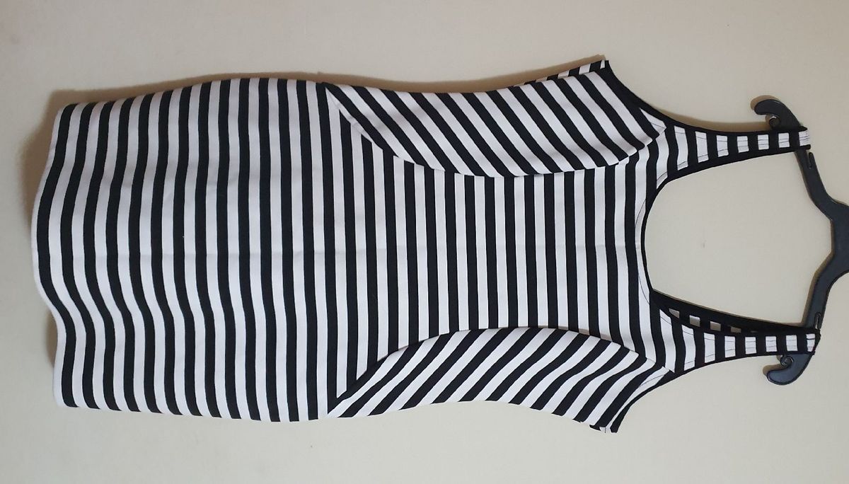 vestido listrado leader