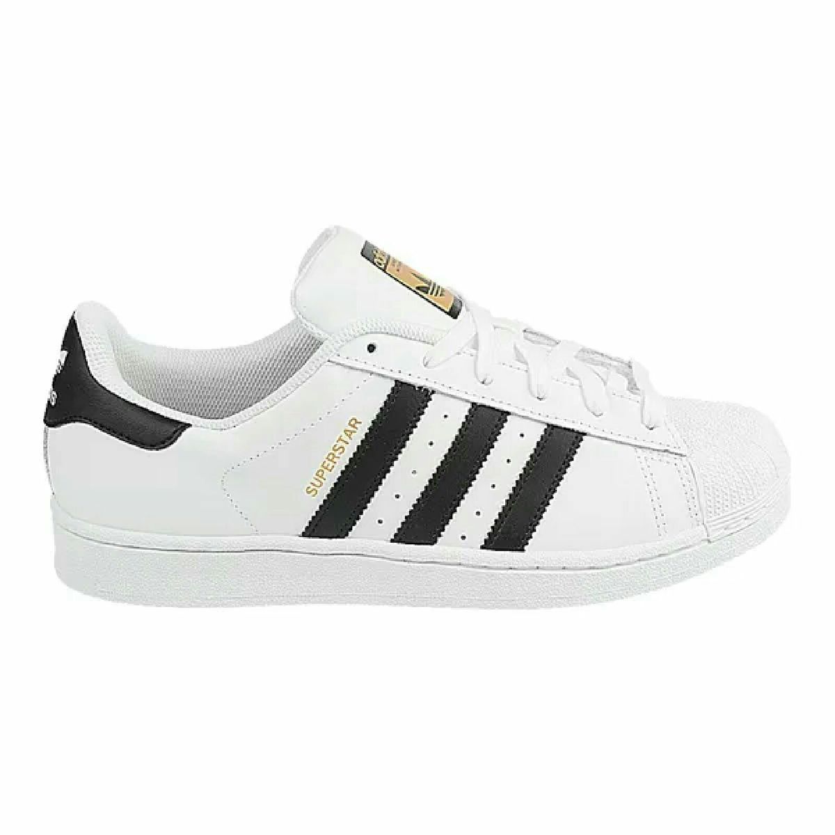 tenis adidas branco com listras pretas