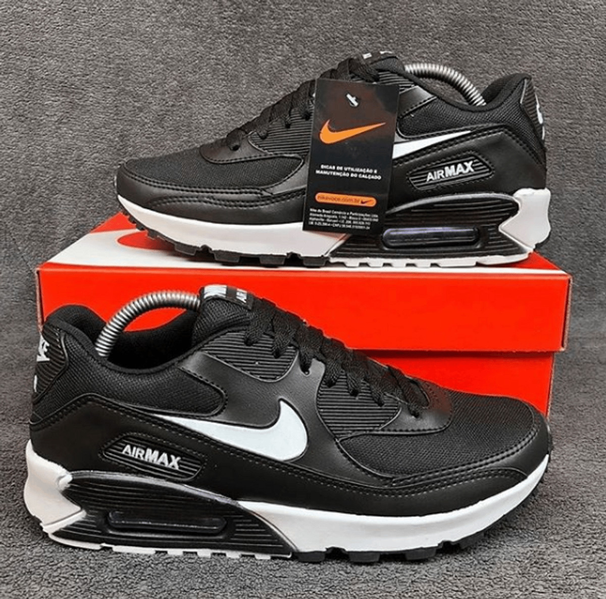 air max 90 masculino preto e branco