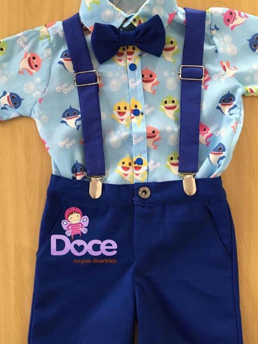 roupa baby shark 2 anos