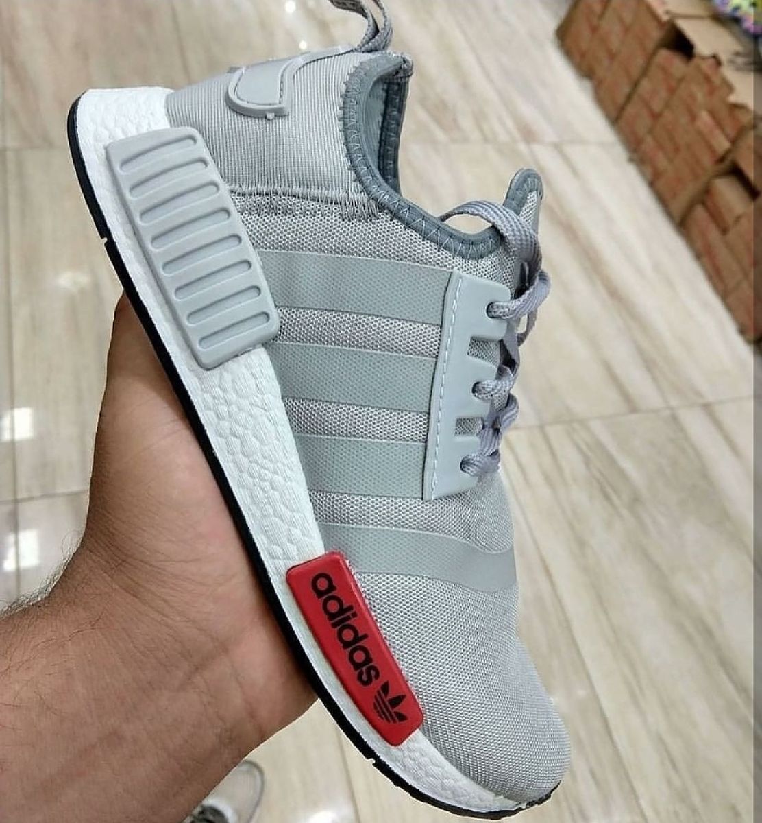 adidas nmd cinza e rosa