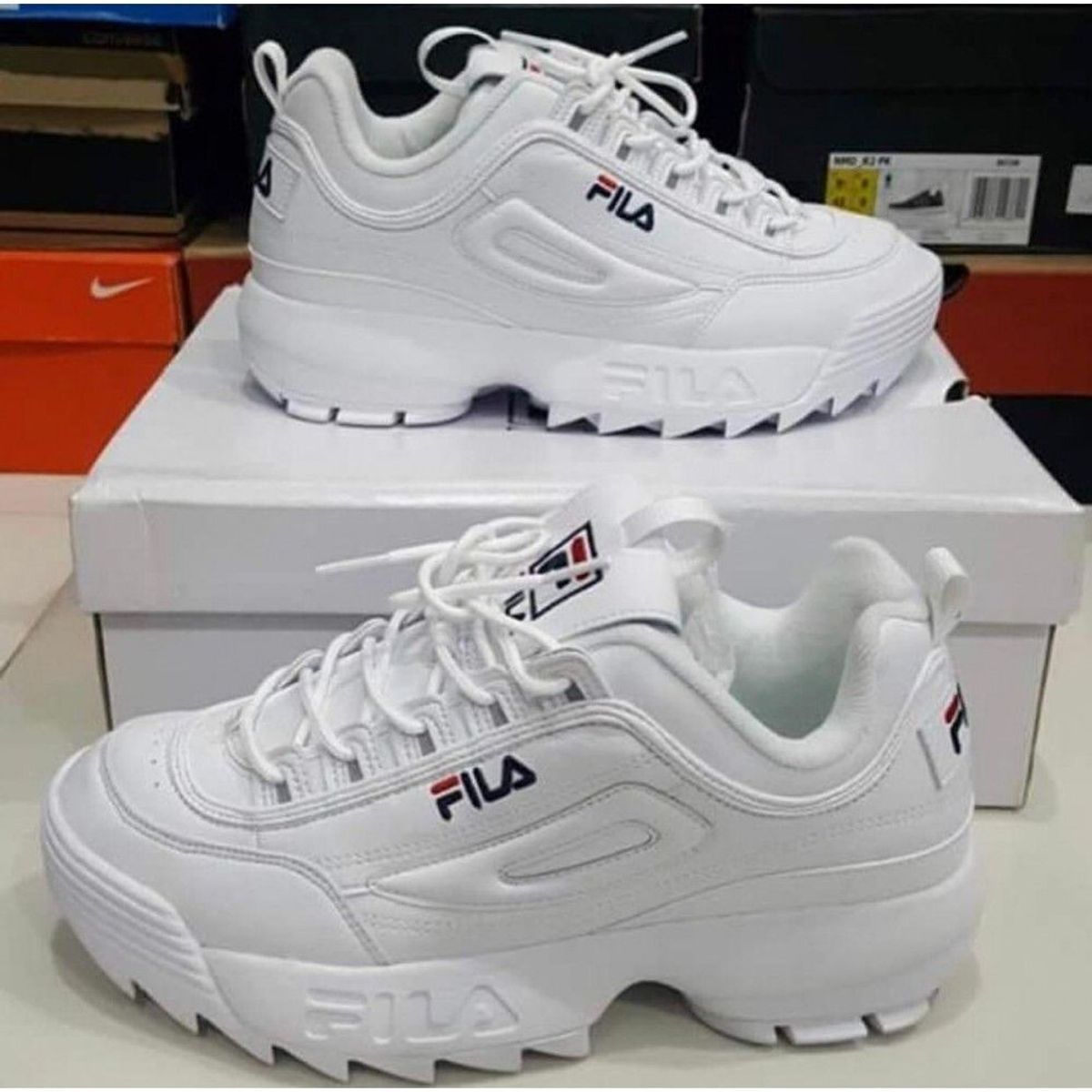 fila branco disruptor masculino