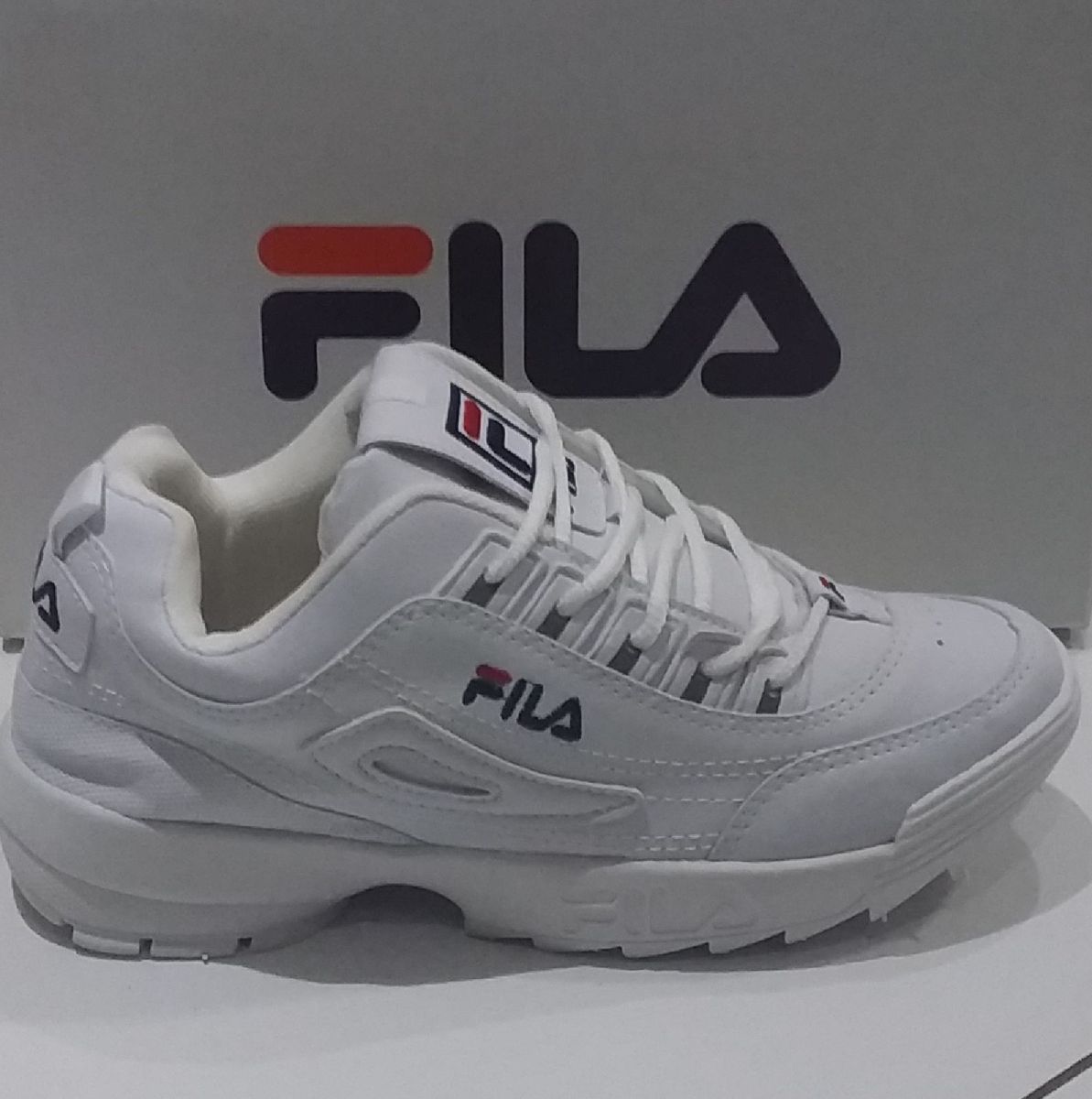 tenis fila infantil masculino branco