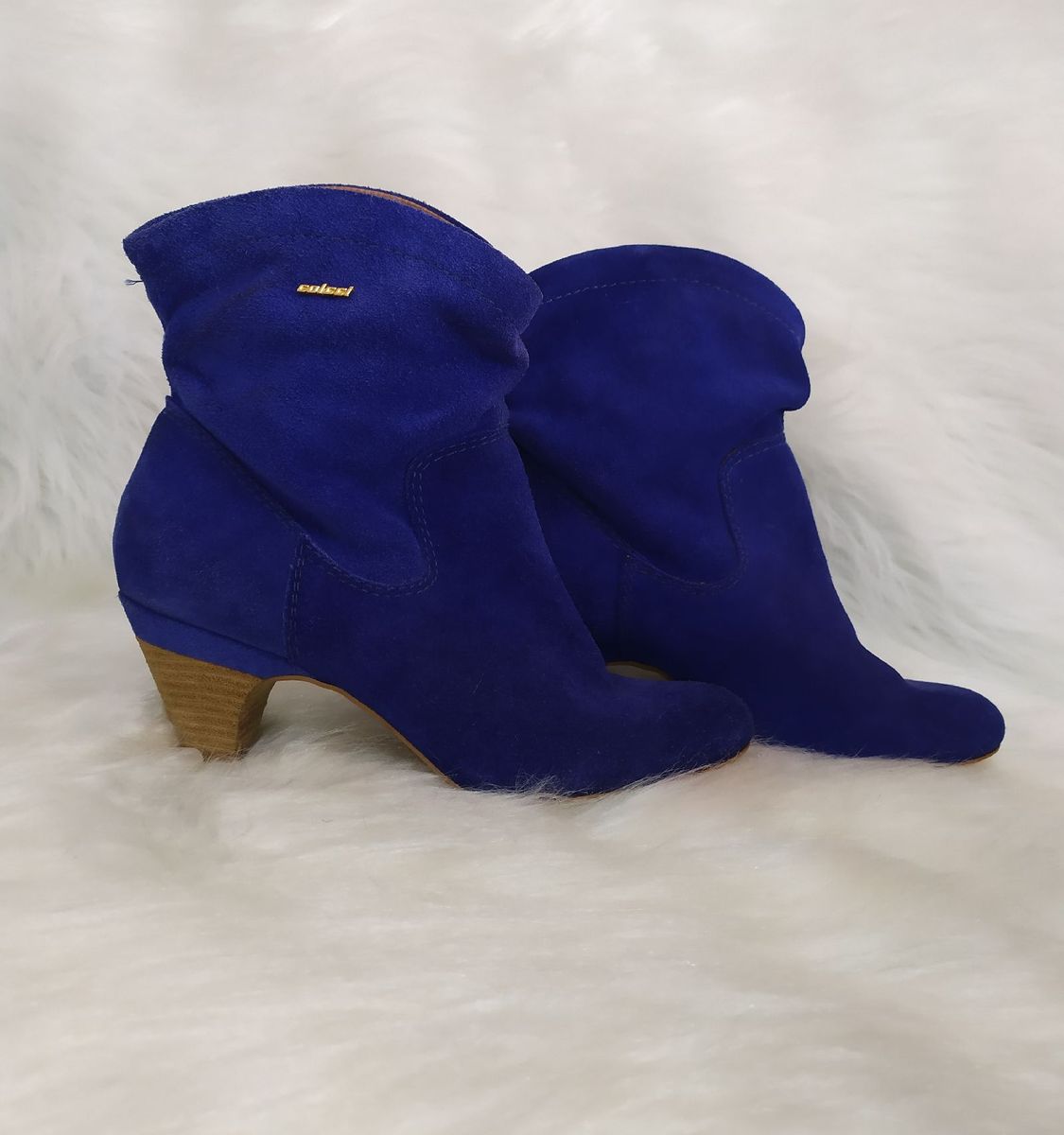 bota colcci azul