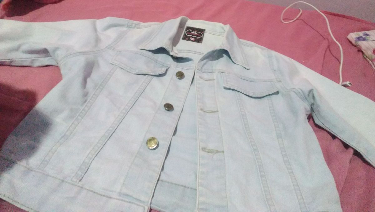 jaqueta jeans lavado