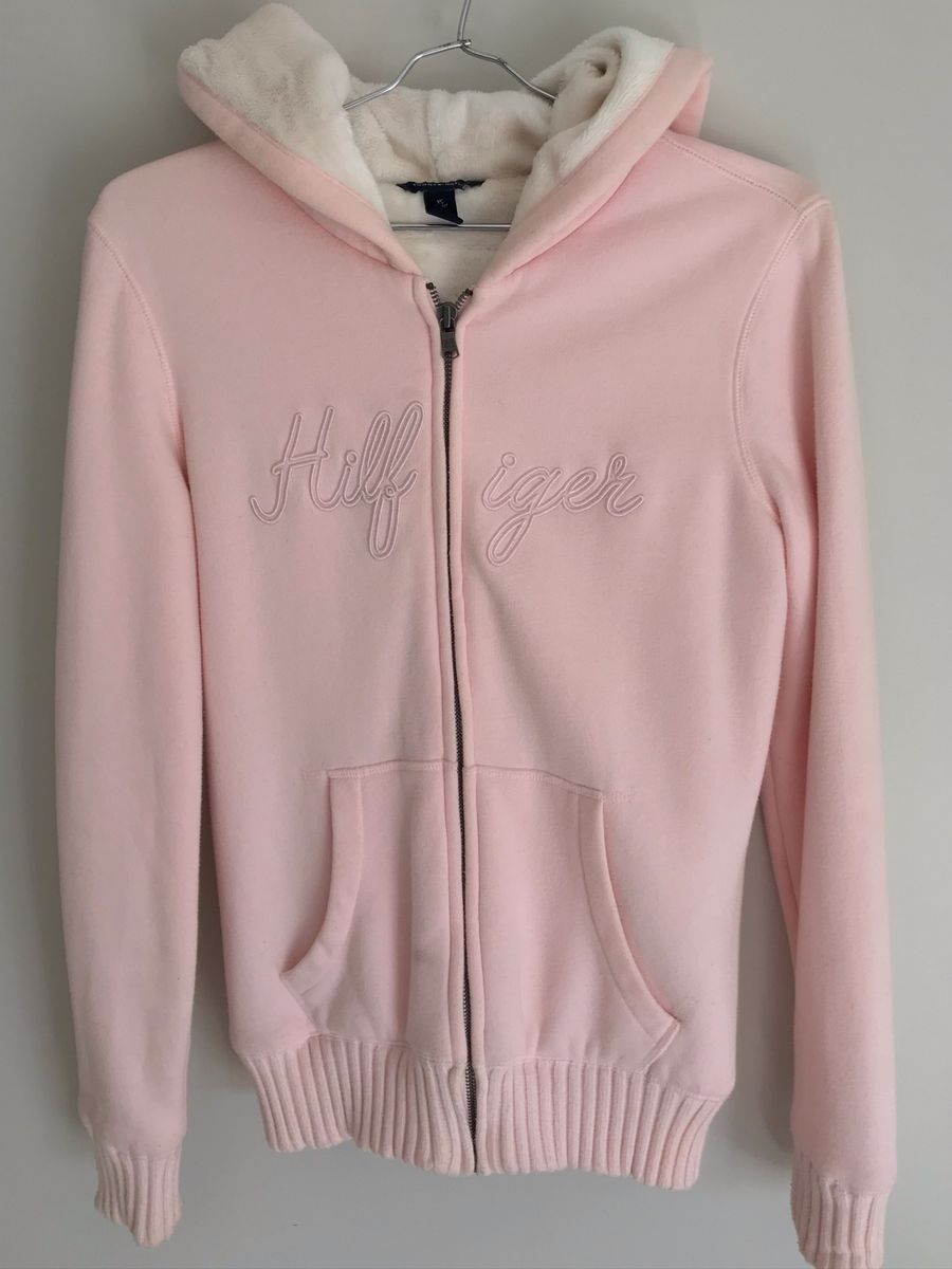 moletom tommy hilfiger rosa