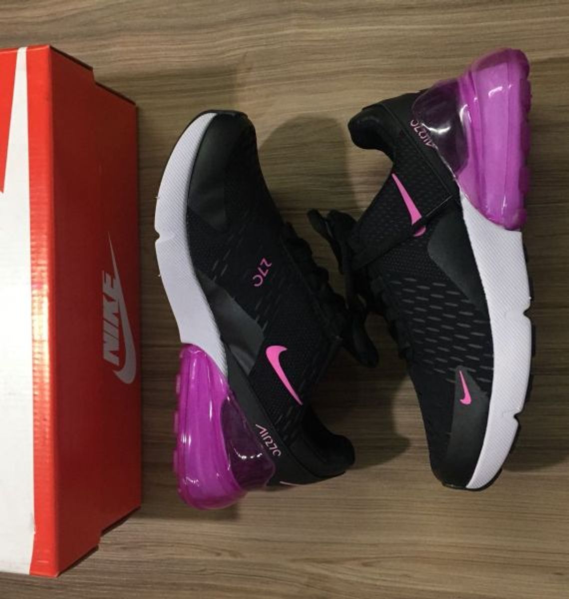 Nike Air Max 270 Feminino Preto E Rosa