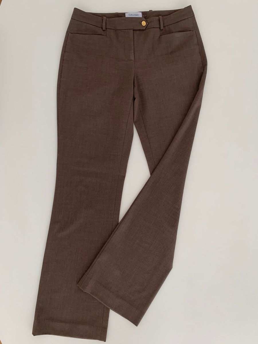 calça social calvin klein feminina