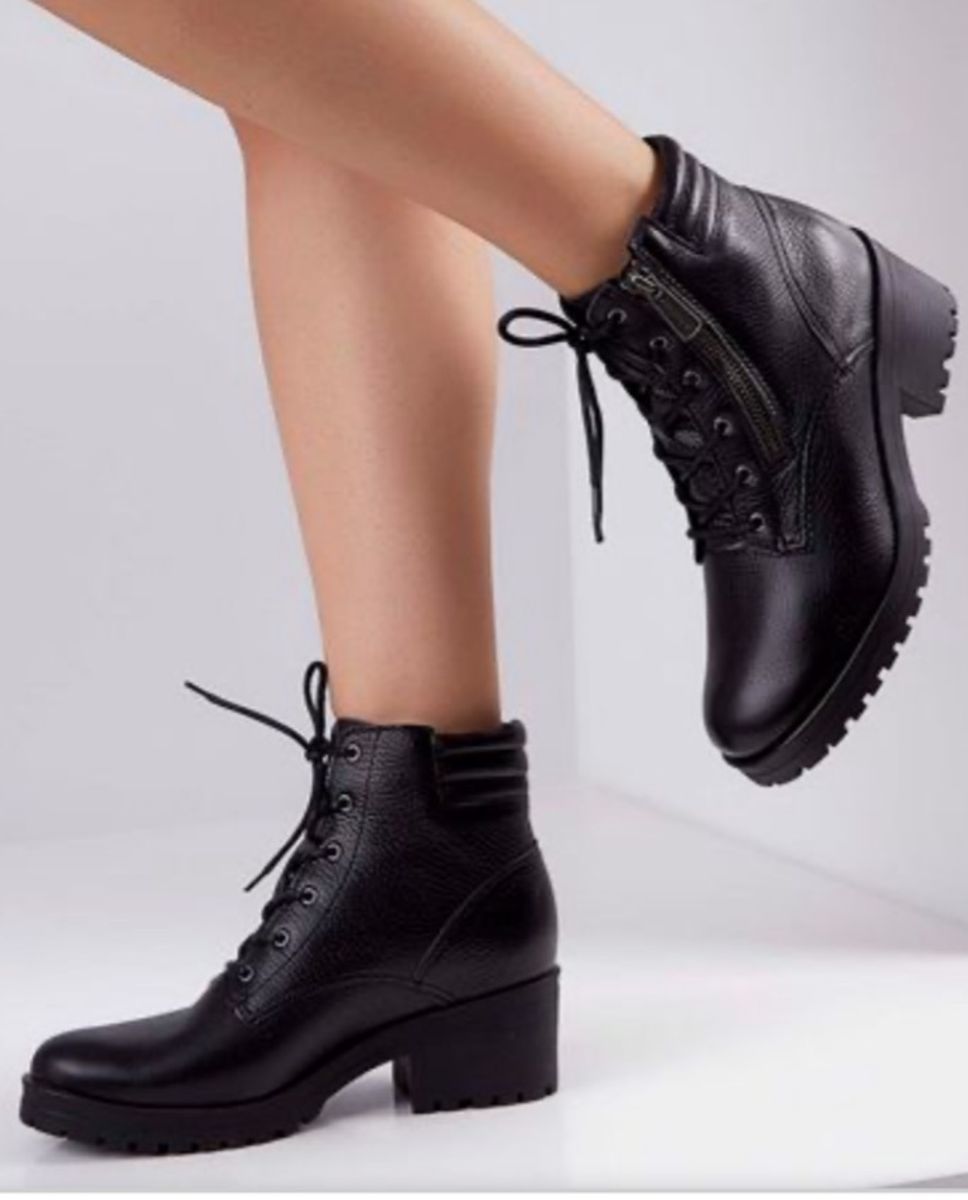 bota coturno bottero zíper