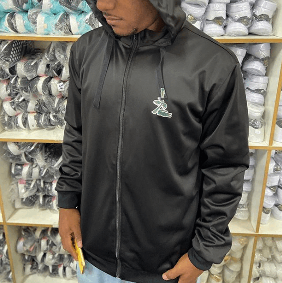 jaqueta nylon lacoste