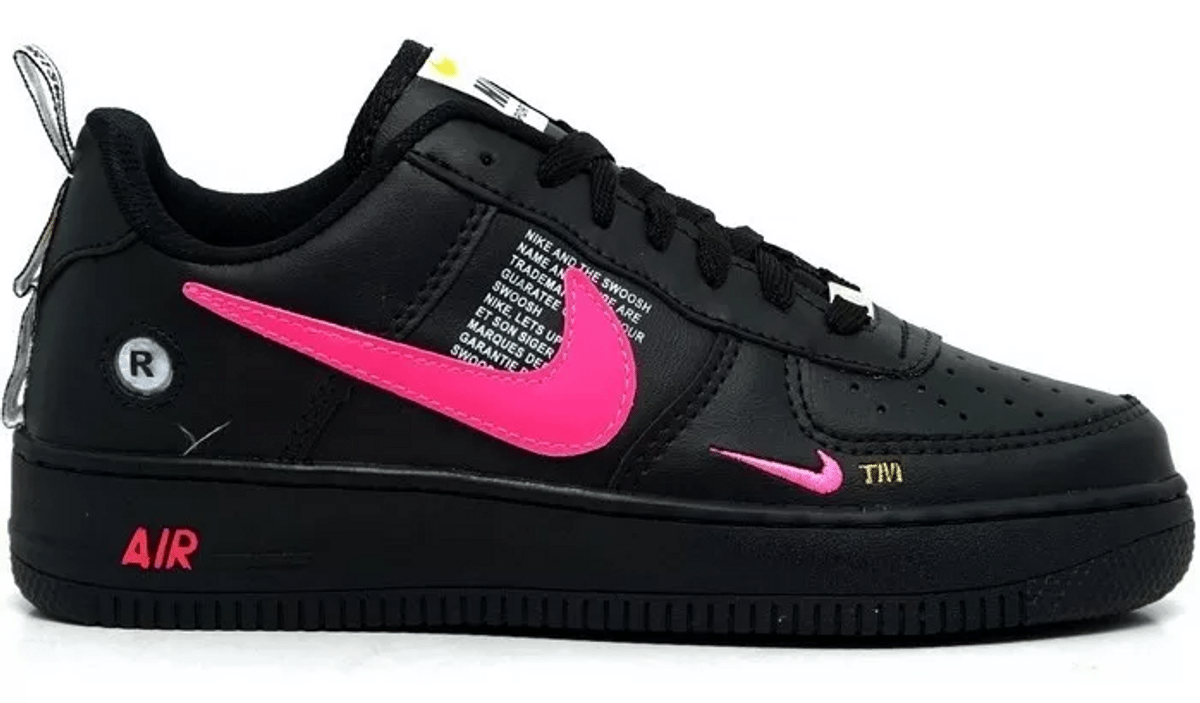 tenis feminino nike preto com rosa