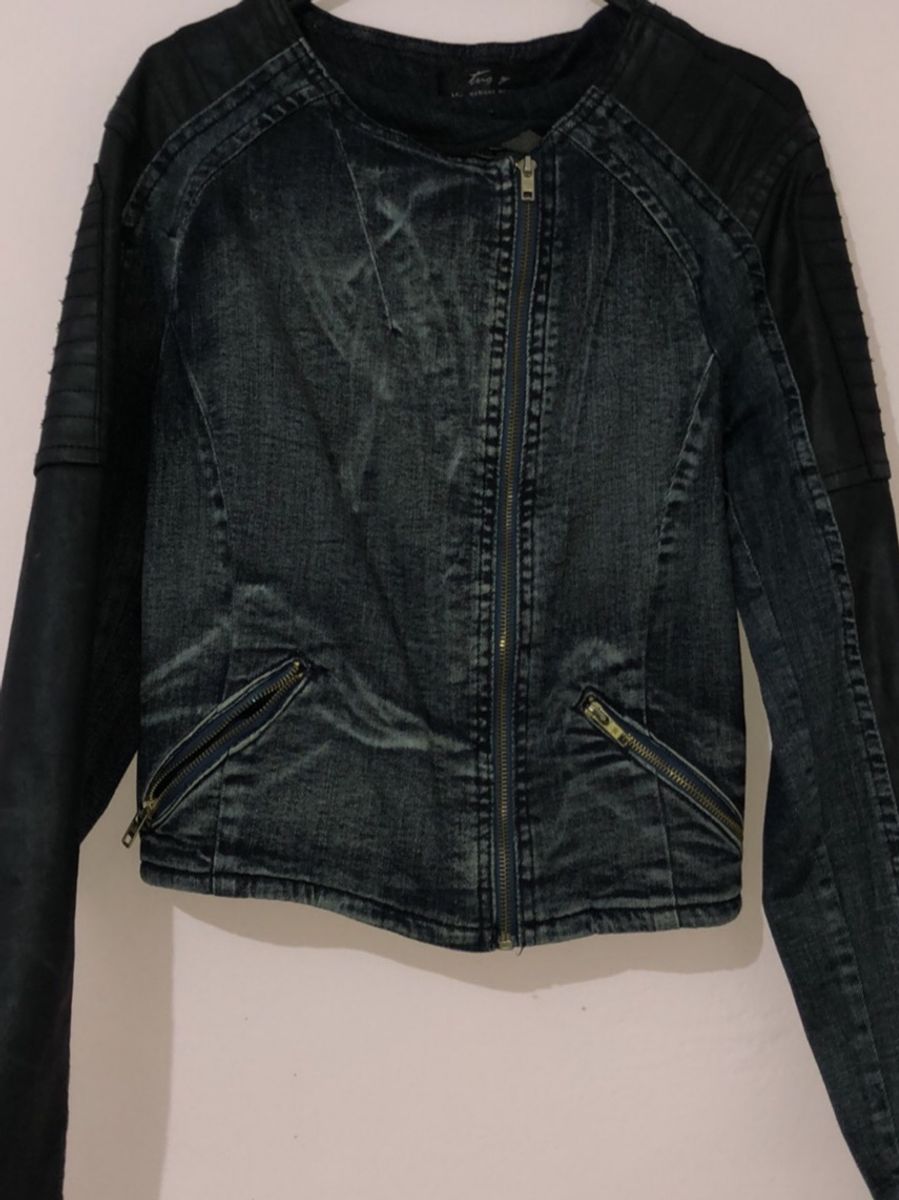 jaqueta jeans feminina tng