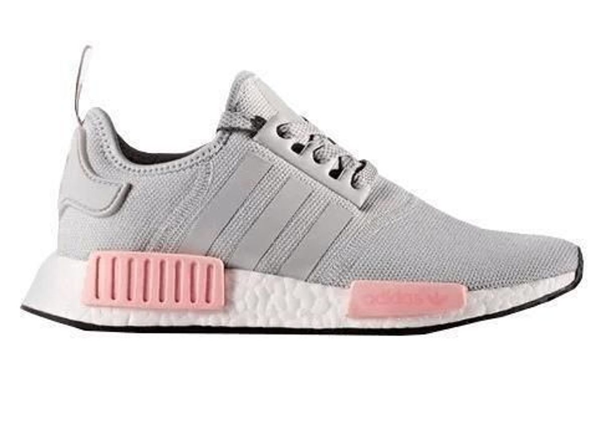 tênis adidas cinza com rosa