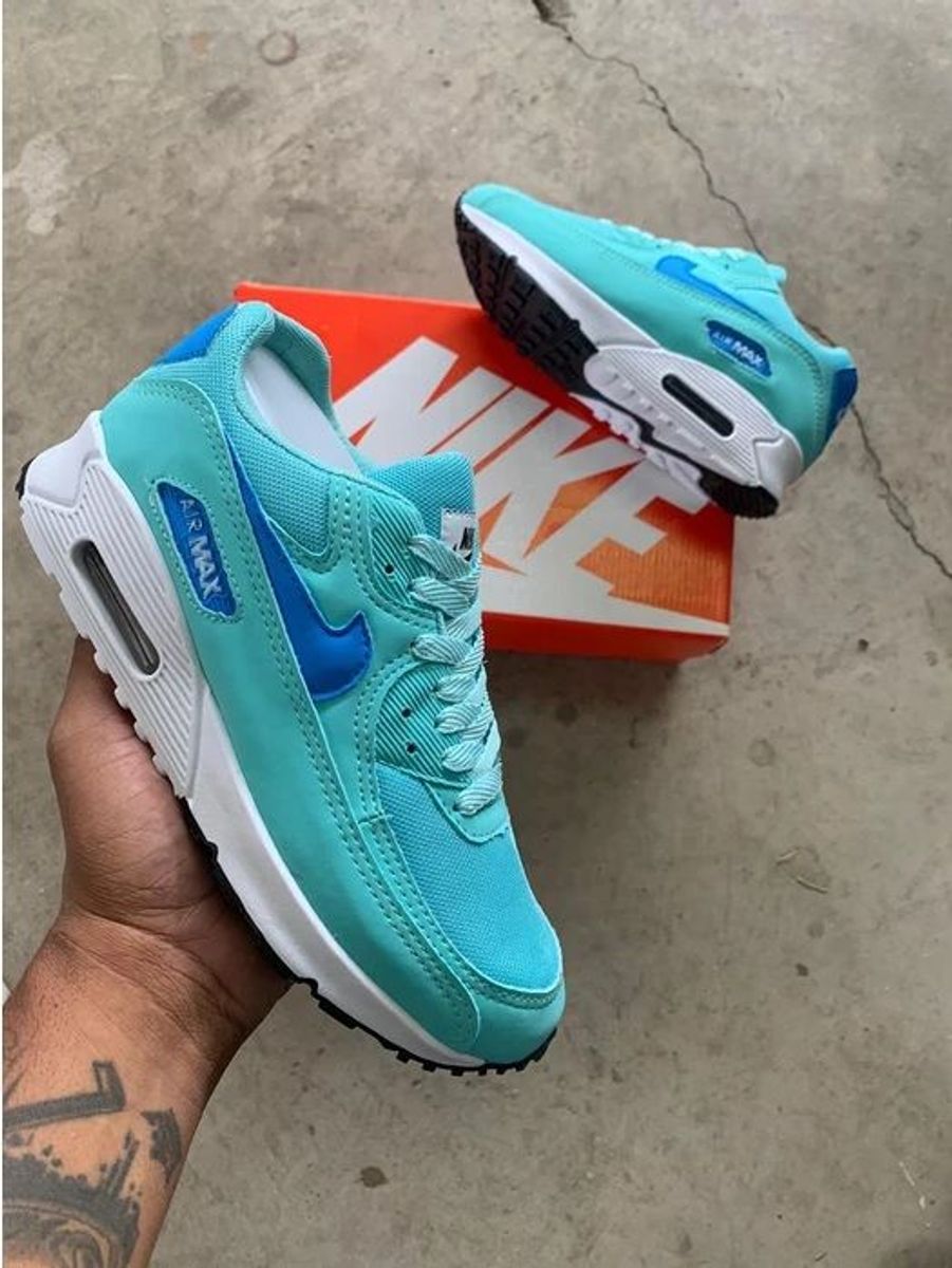 nike air max 90 feminino verde agua