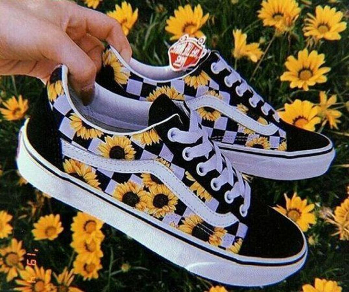 tenis vans van gogh girassol