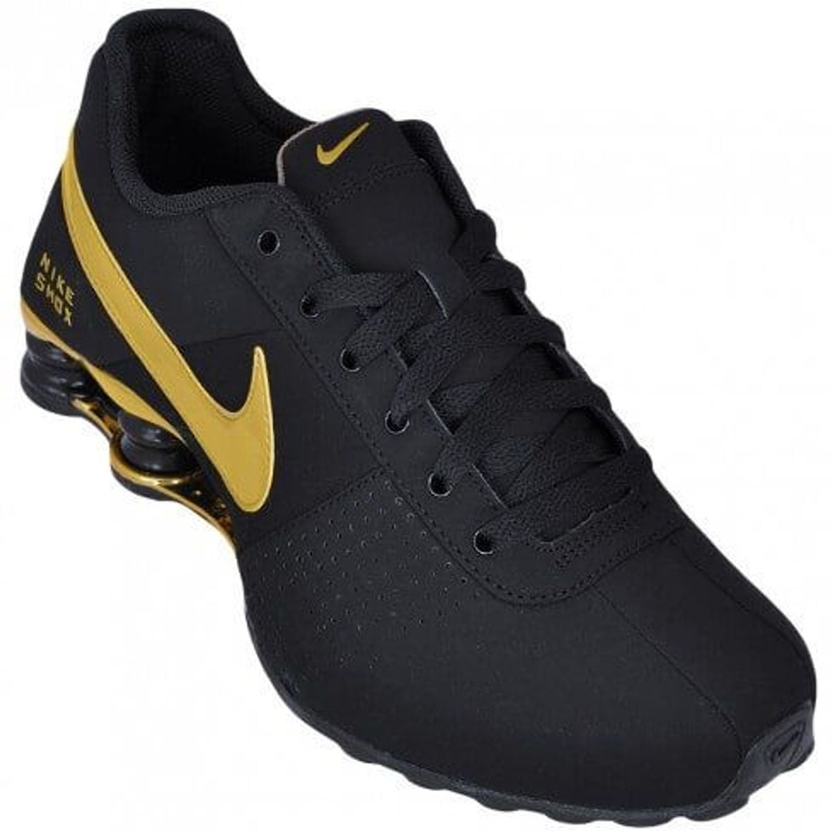 nike shox dourado masculino