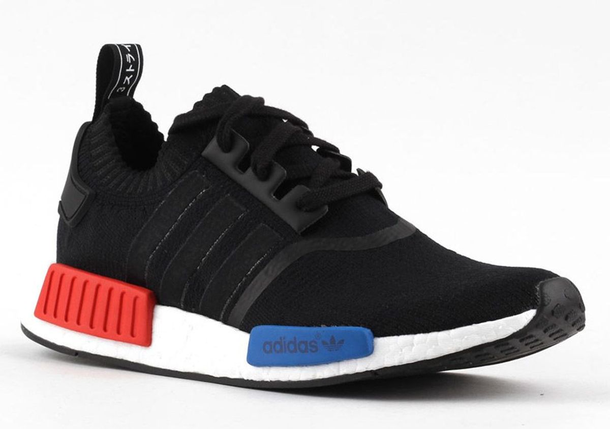 nmd vermelho e azul