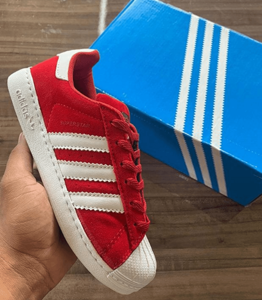adidas star vermelho