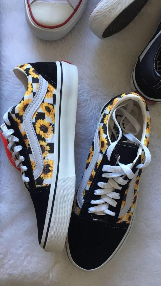 tenis da vans girassol