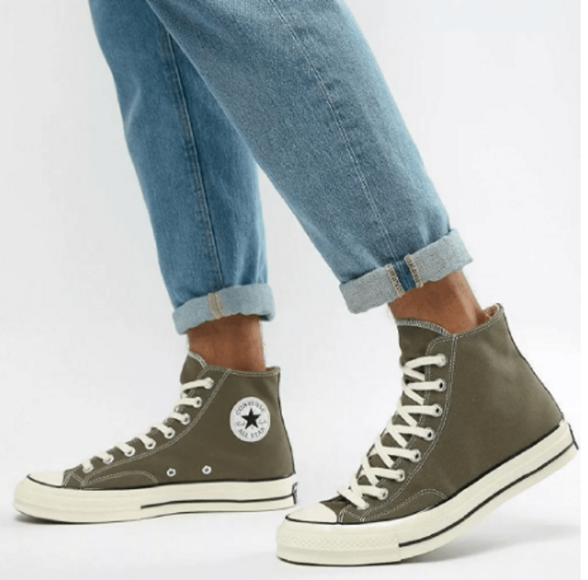 tenis converse verde militar