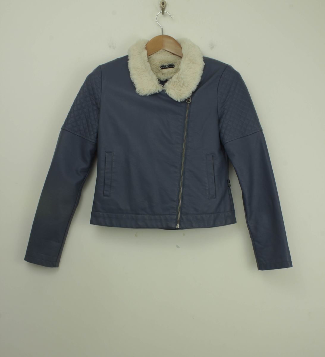 jaqueta de couro feminina hering