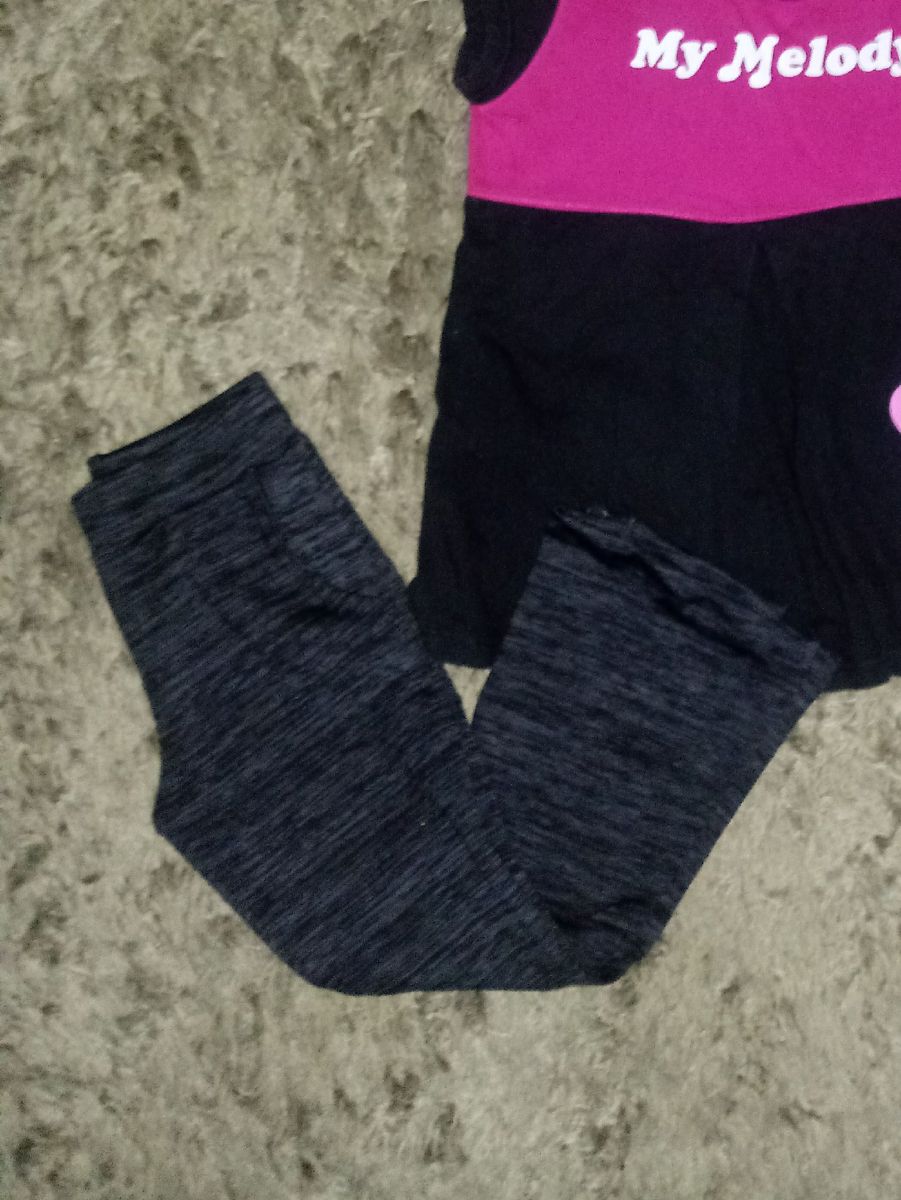 calça legging flare infantil