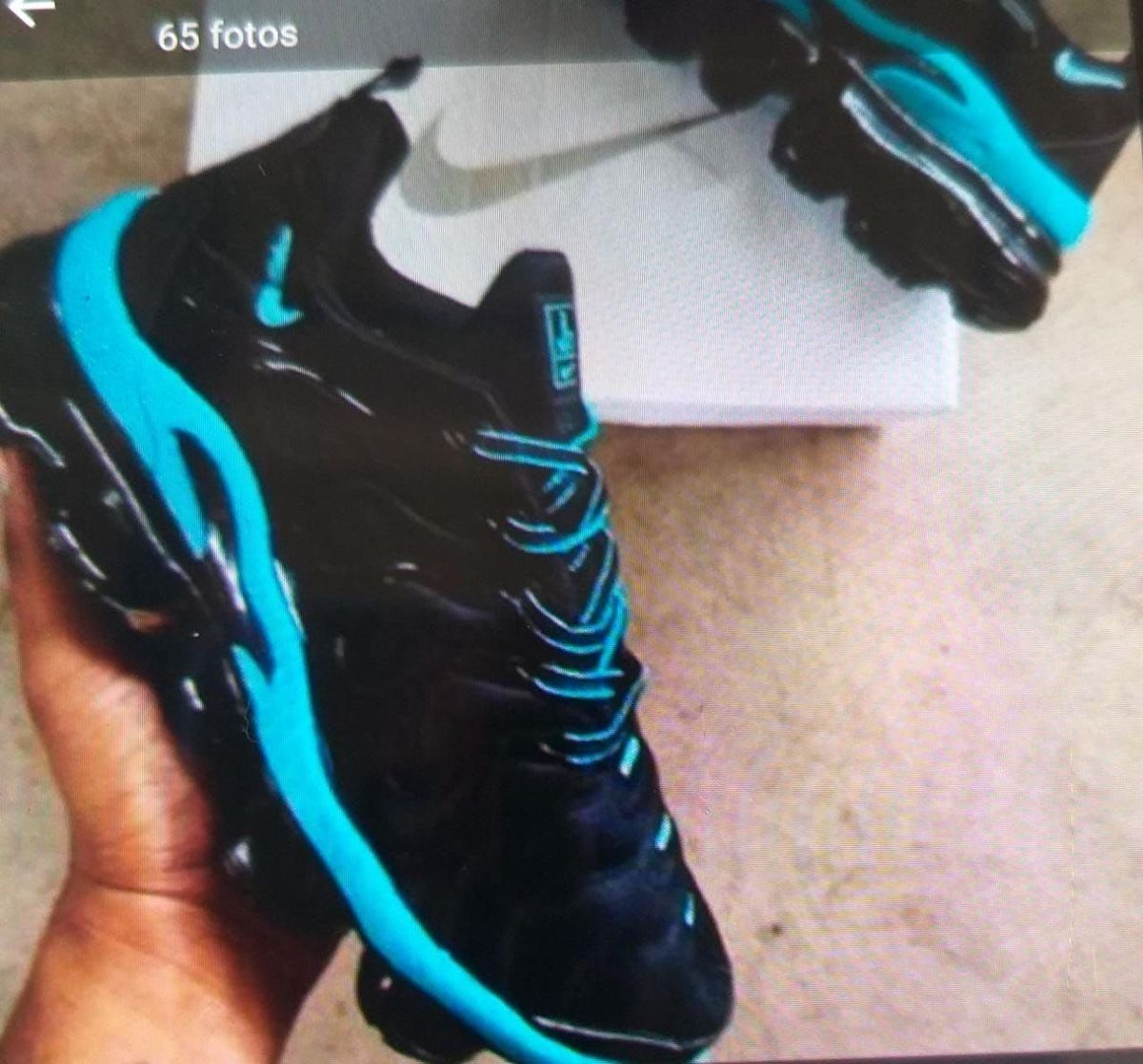 tenis da nike preto com azul