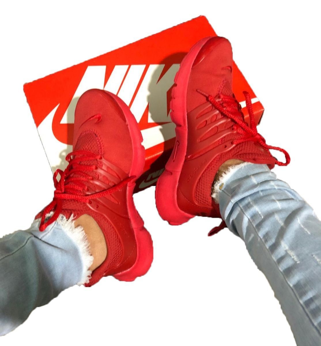 tenis nike presto vermelho