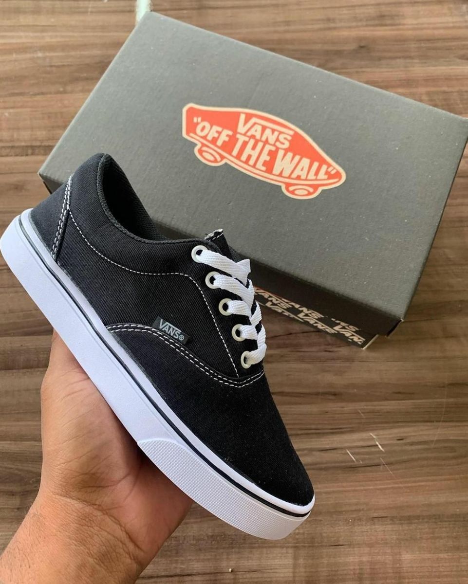 vans era preto e branco