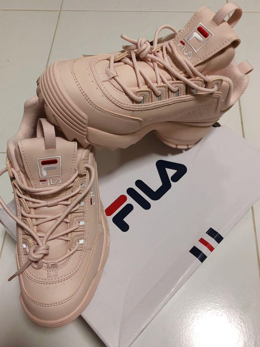 tenis fila disruptor nude