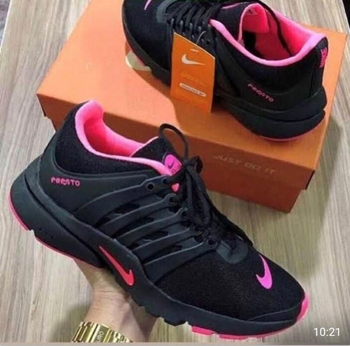 nike presto preto e branco