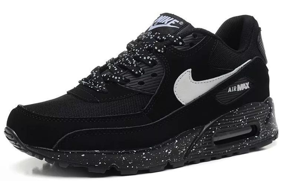 tênis nike air max 90 leather masculino preto