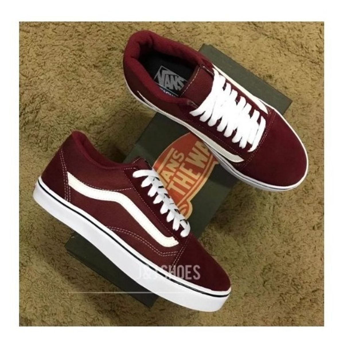 tenis vans bordo masculino