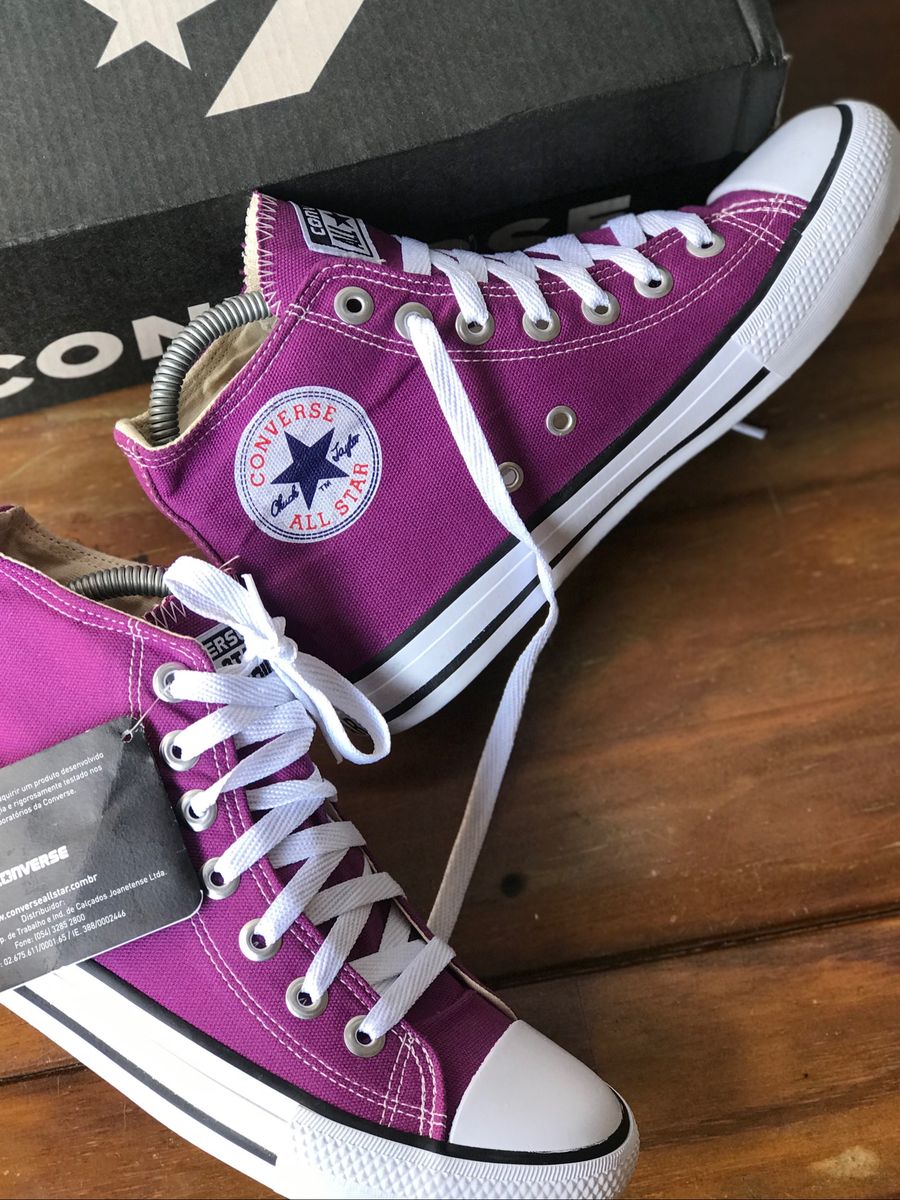 all star converse roxo