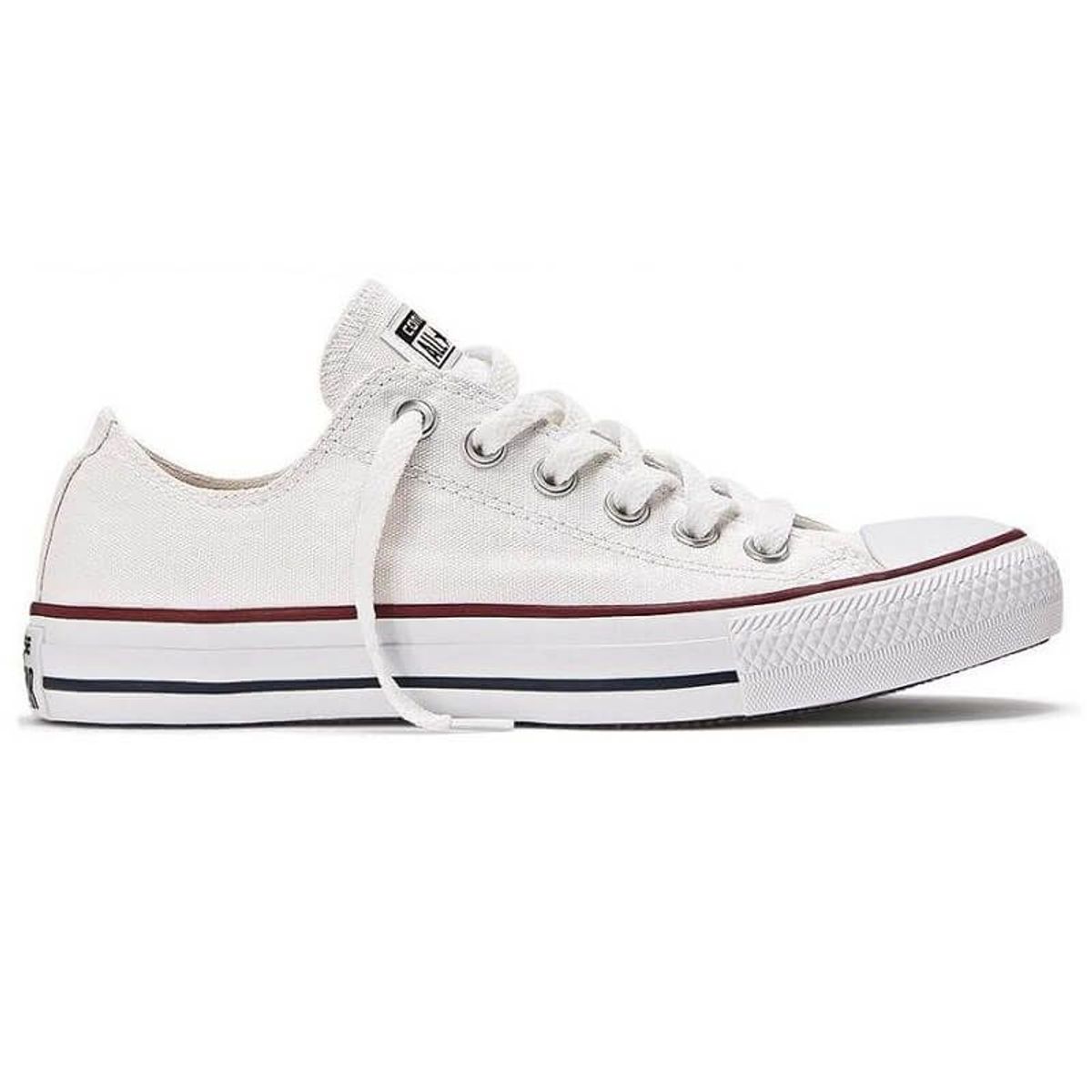 all star branco cano baixo feminino