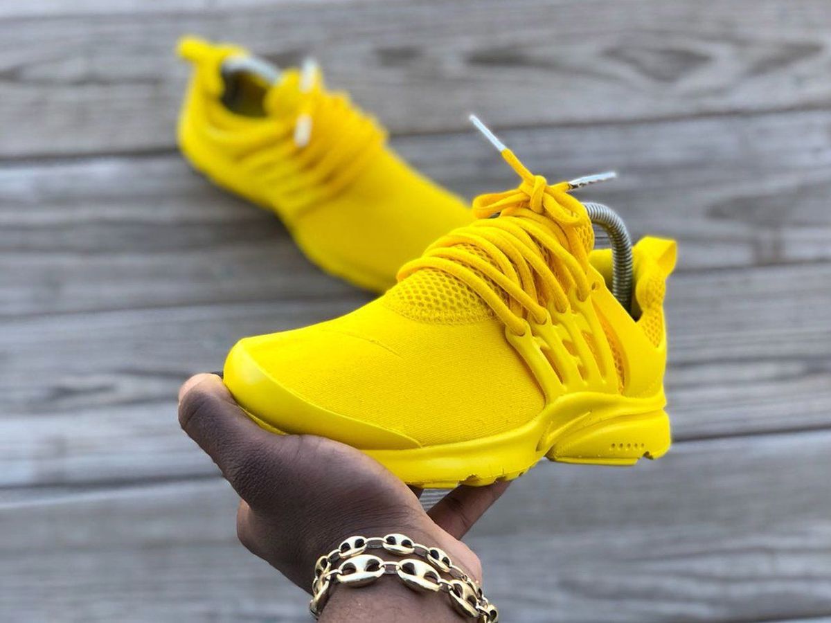nike presto feminino amarelo