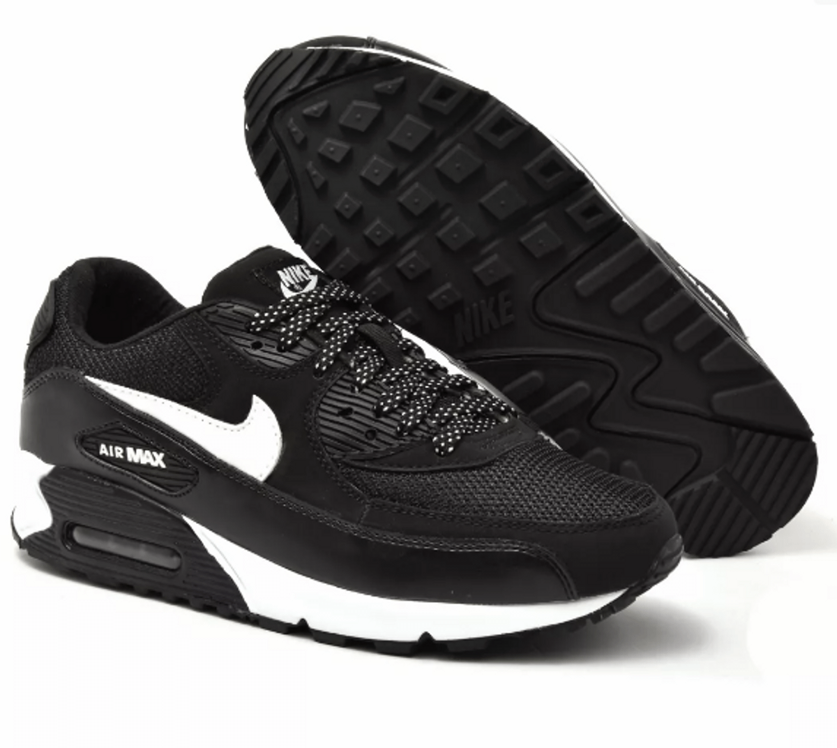 nike 90 preto e branco