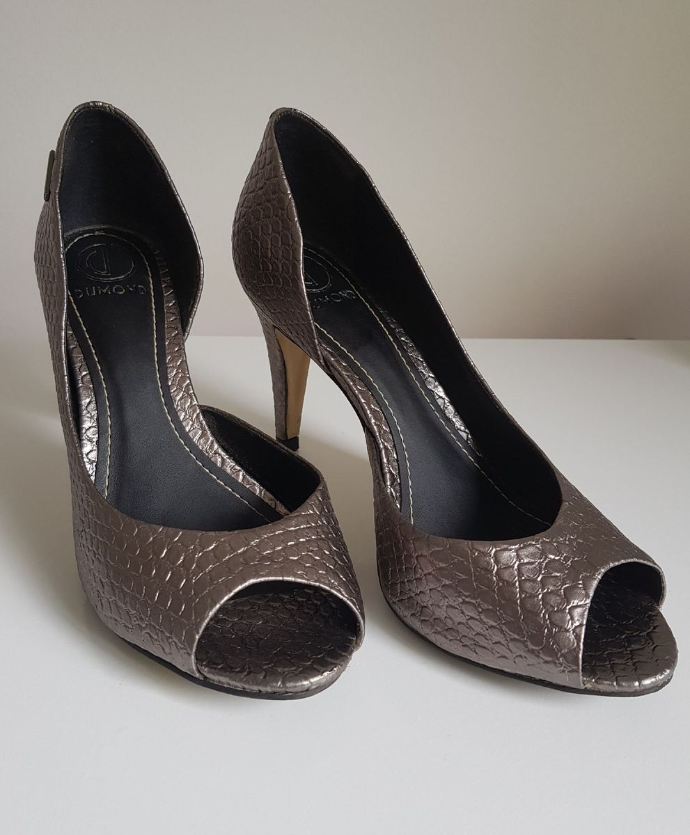 sapato de festa prata envelhecido