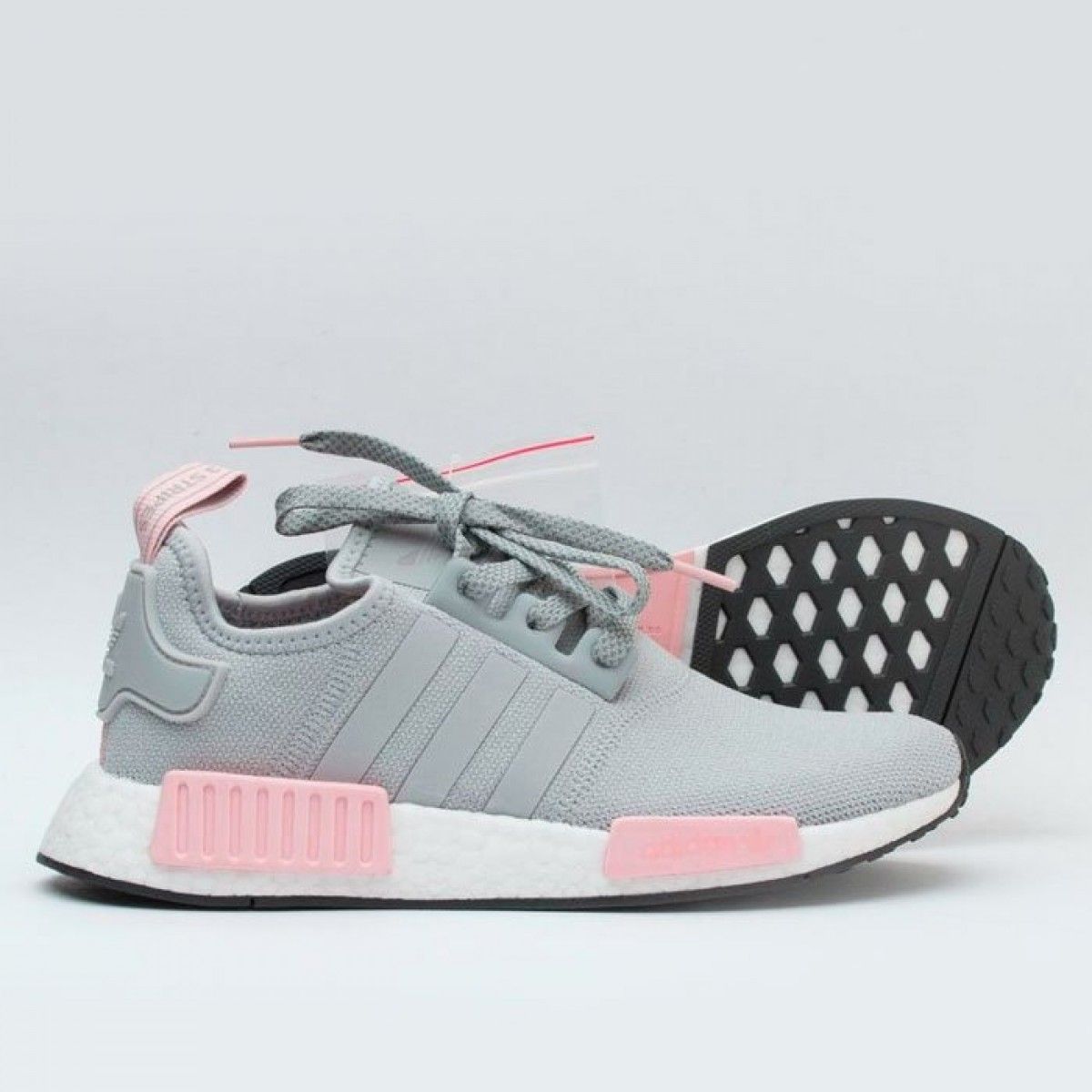 adidas nmd cinza e rosa original
