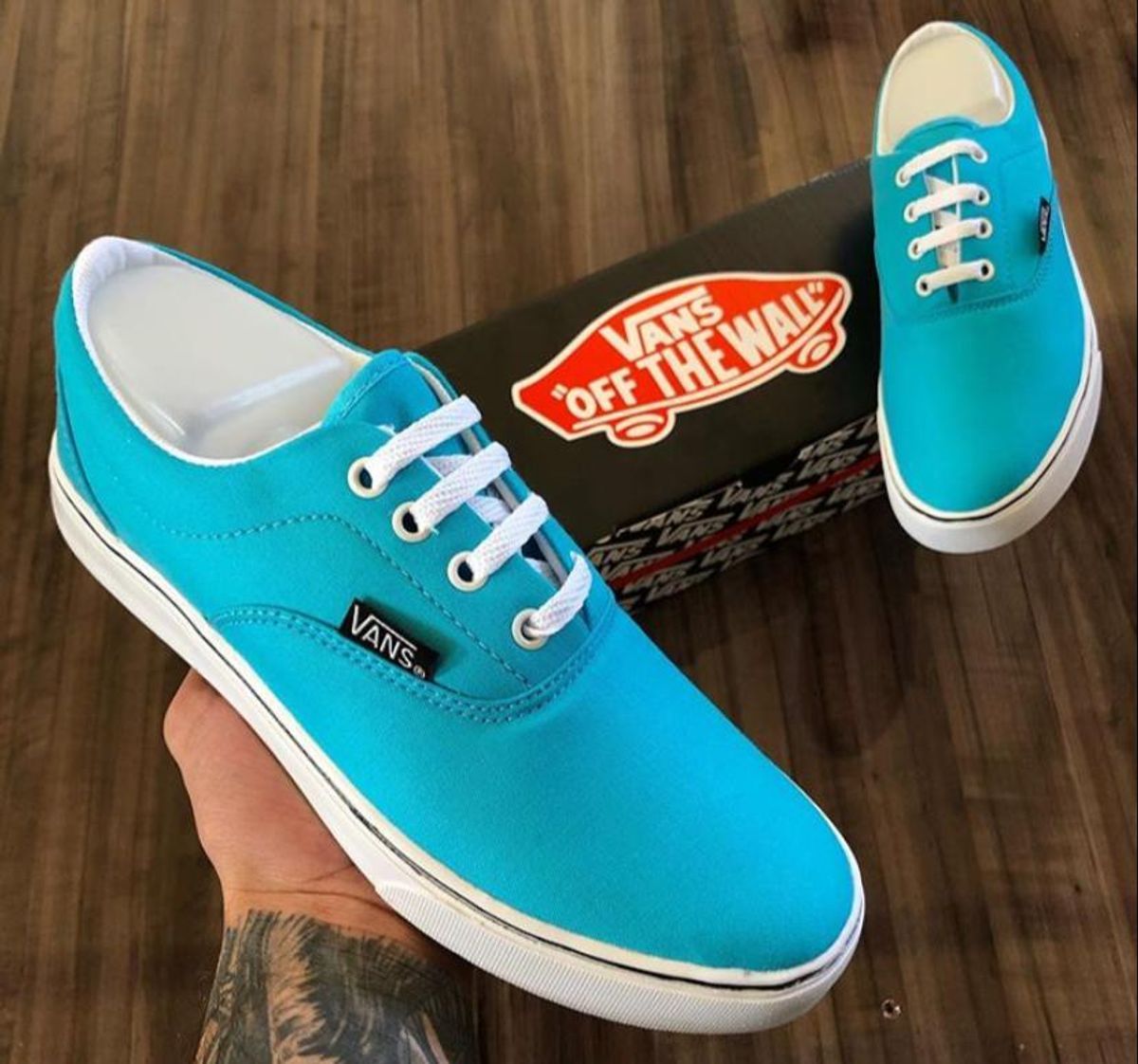 vans azul bebe