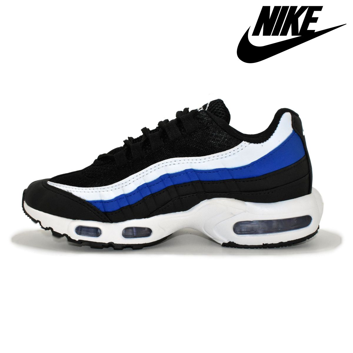 air max 95 preto e azul