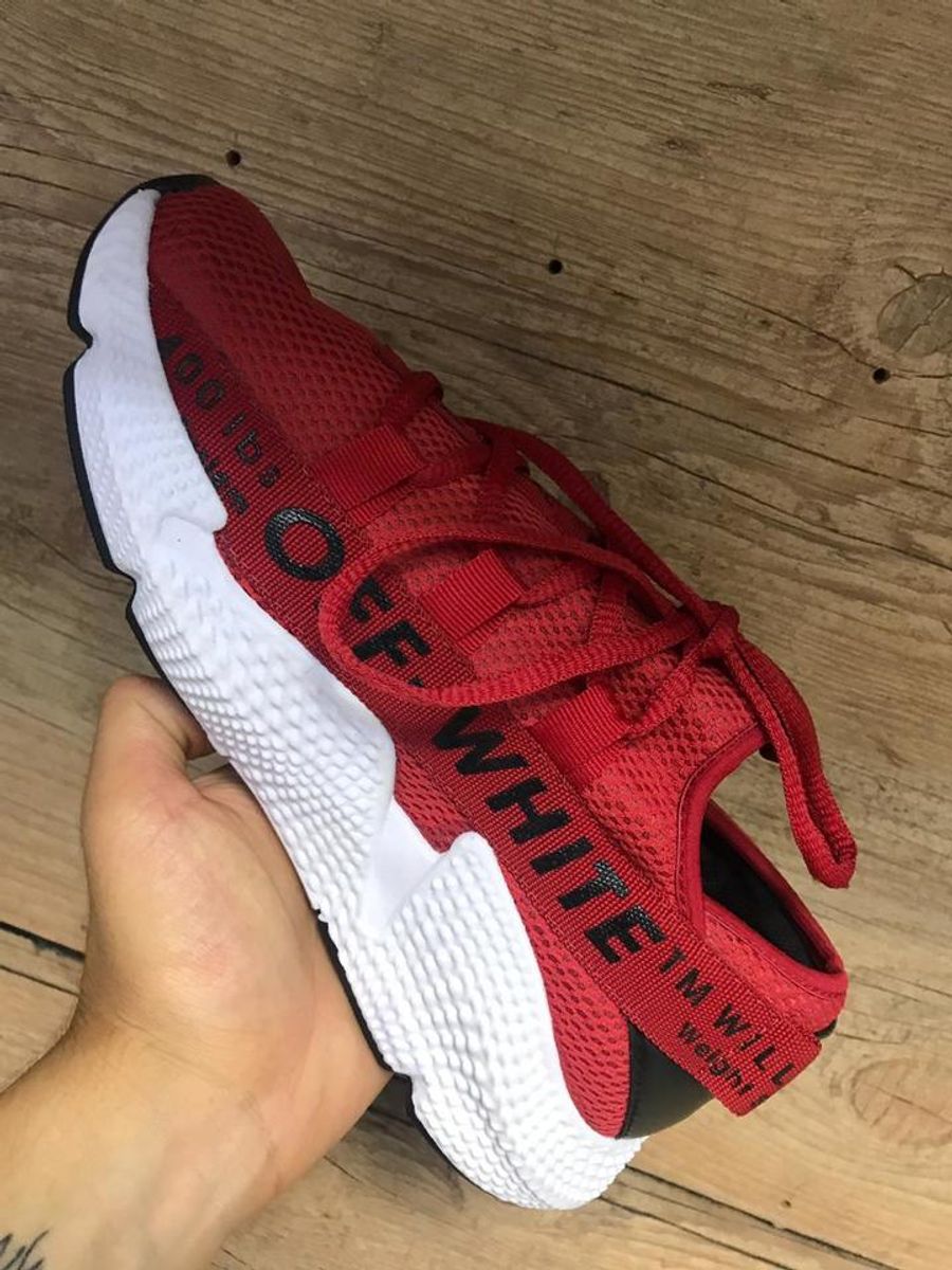tenis off white vermelho