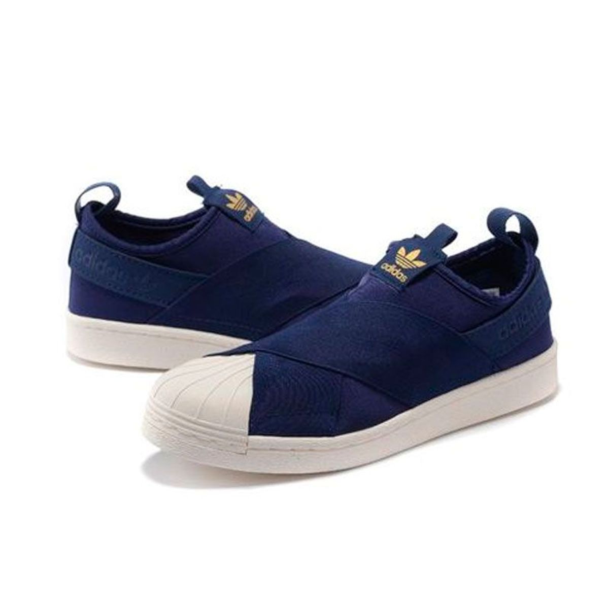 adidas slip on azul marinho