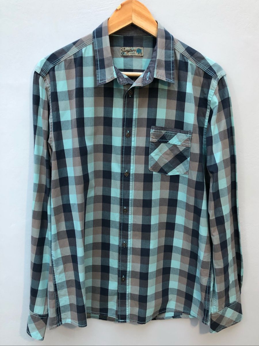 camisa xadrez na c&a