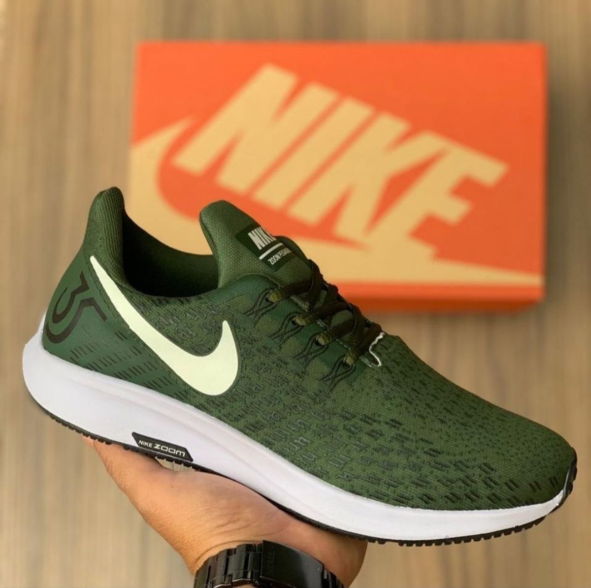 nike tenis verde militar