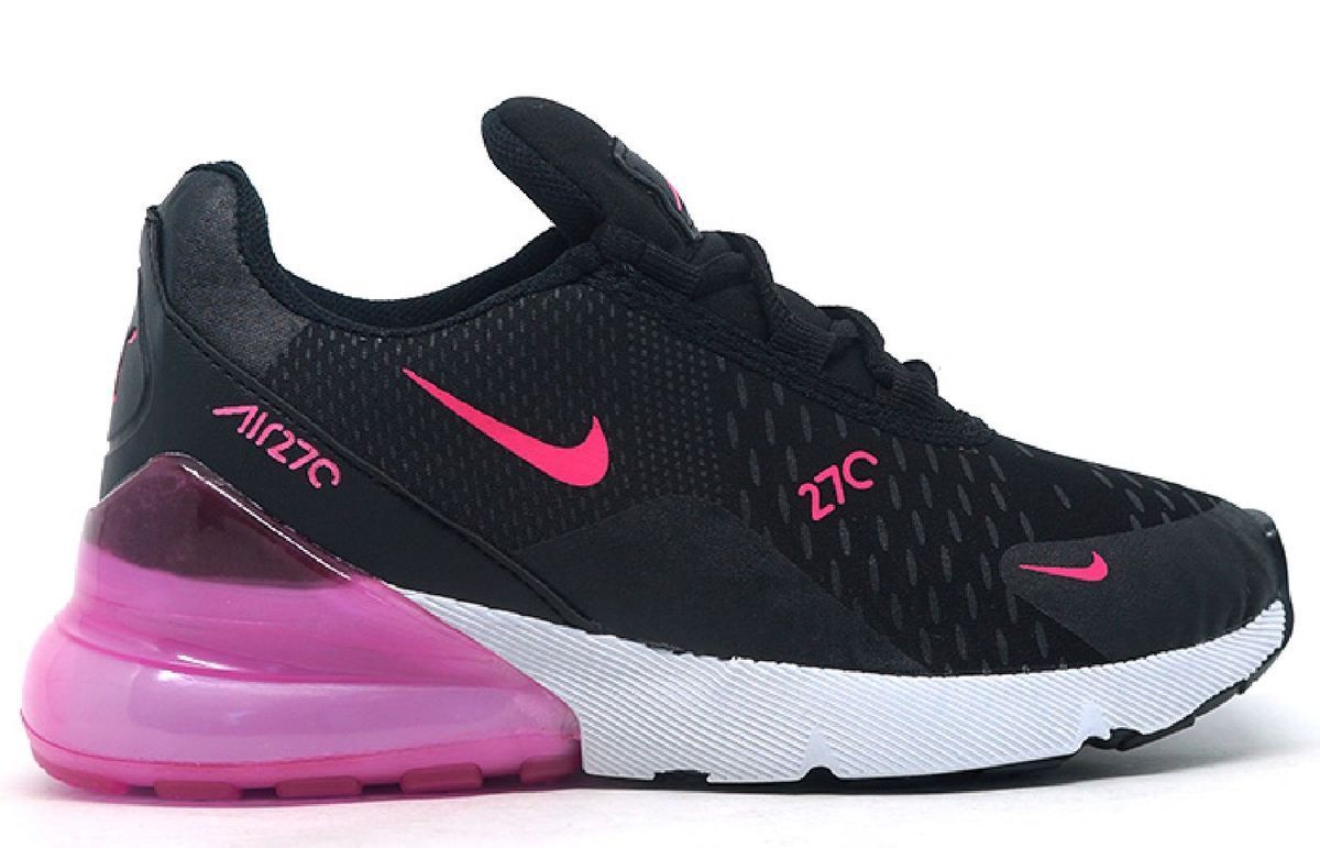 tenis feminino preto e rosa