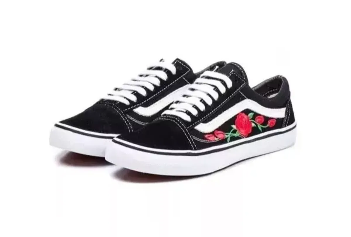 tenis vans feminino flor